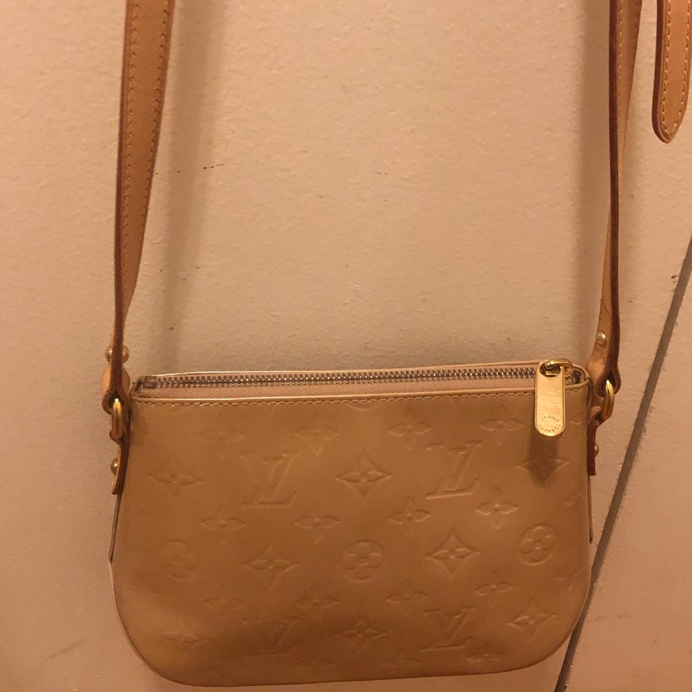 Authentic Louis Vuitton Minna Street Beige Crossbody Bag